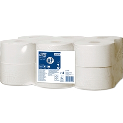 Tork T2 Advanced jumbo toiletpapir lille genbrug 2-lags 12 rl.