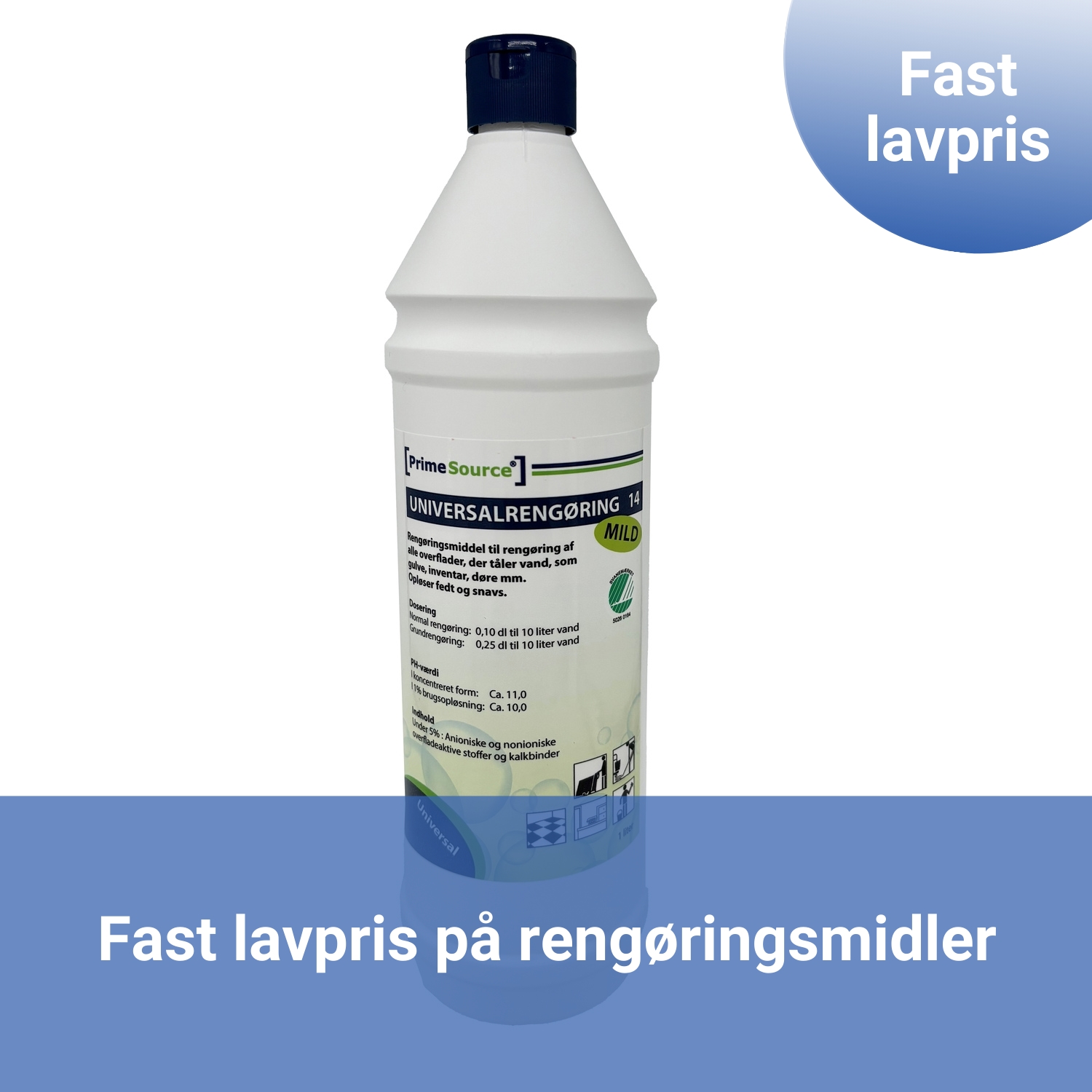 Rengøringsmidler til faste lave priser