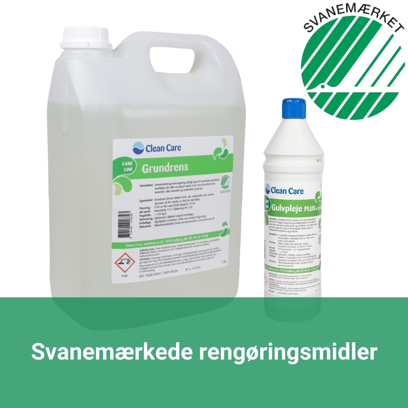 Se vores udvalg af svanemærkede rengøringsmidler