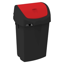 Affaldsbeholder Nordic Recycle 50 ltr. rød